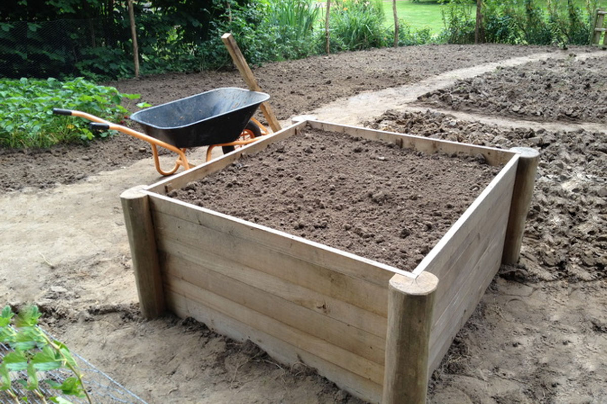 Jardinera desmuntable amb Big Bag al seu interior