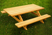 Taula de pícnic infantil de fusta d'acàcia per a l’exterior