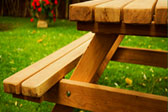 Taula de pícnic infantil de fusta d'acàcia per a l’exterior