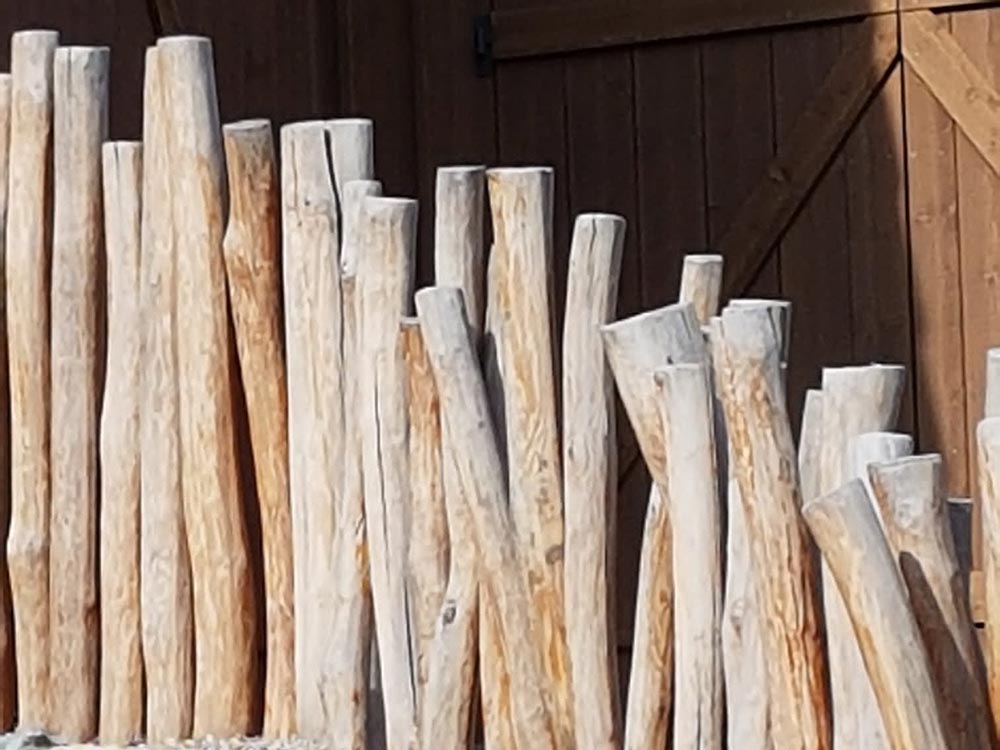 Separador de troncos de madera