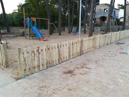 Vallado espacio lúdico infantil